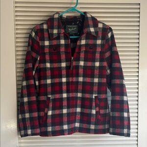 Woolrich Red and Black Checkered Jacket